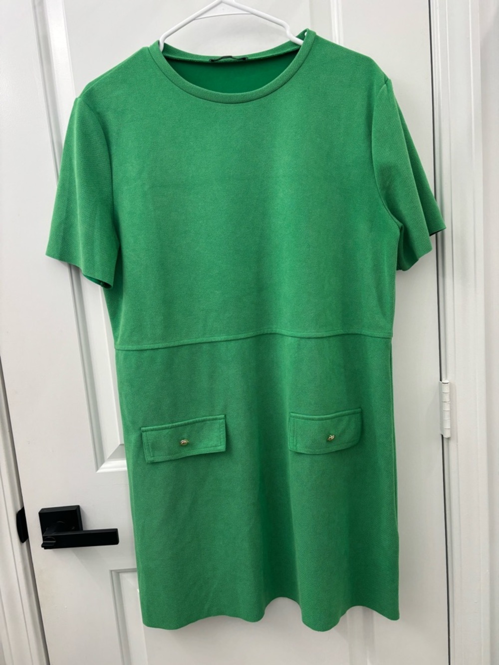 Zara green shift dress